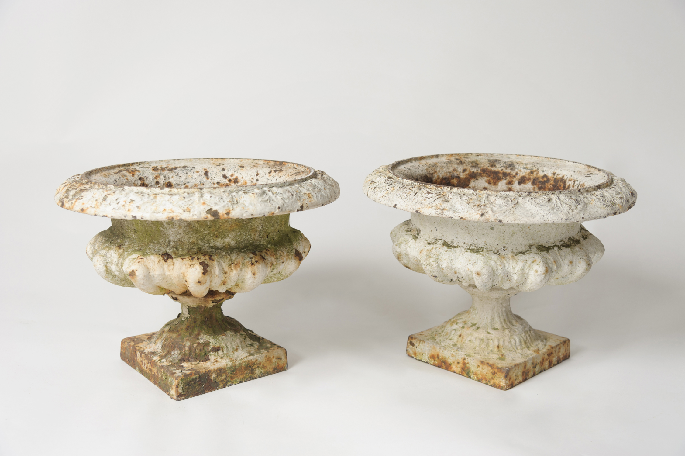 Antique cast iron urns | Nikki Page Antiques