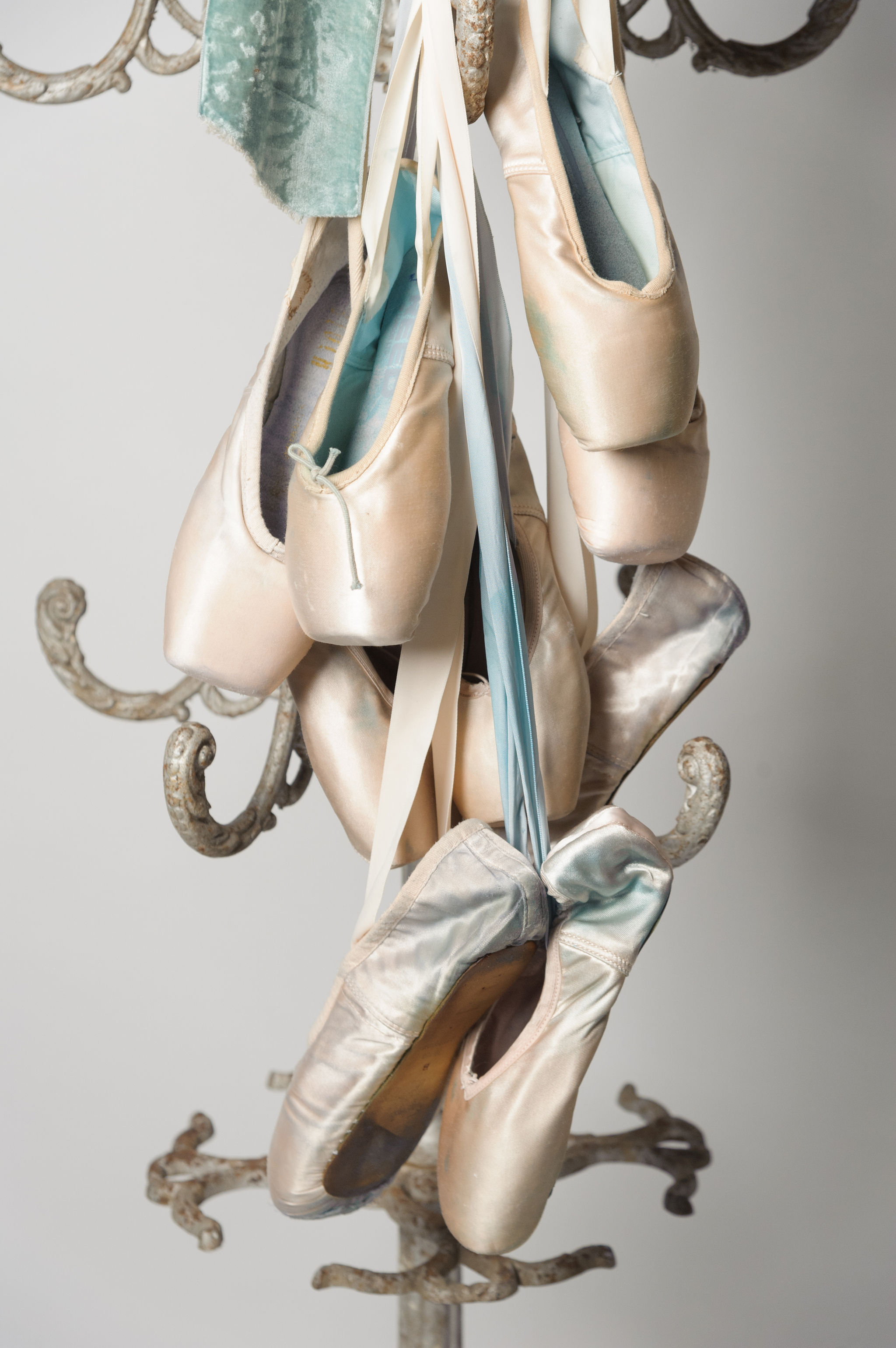 Collection of old ballet shoes Nikki Page Antiques