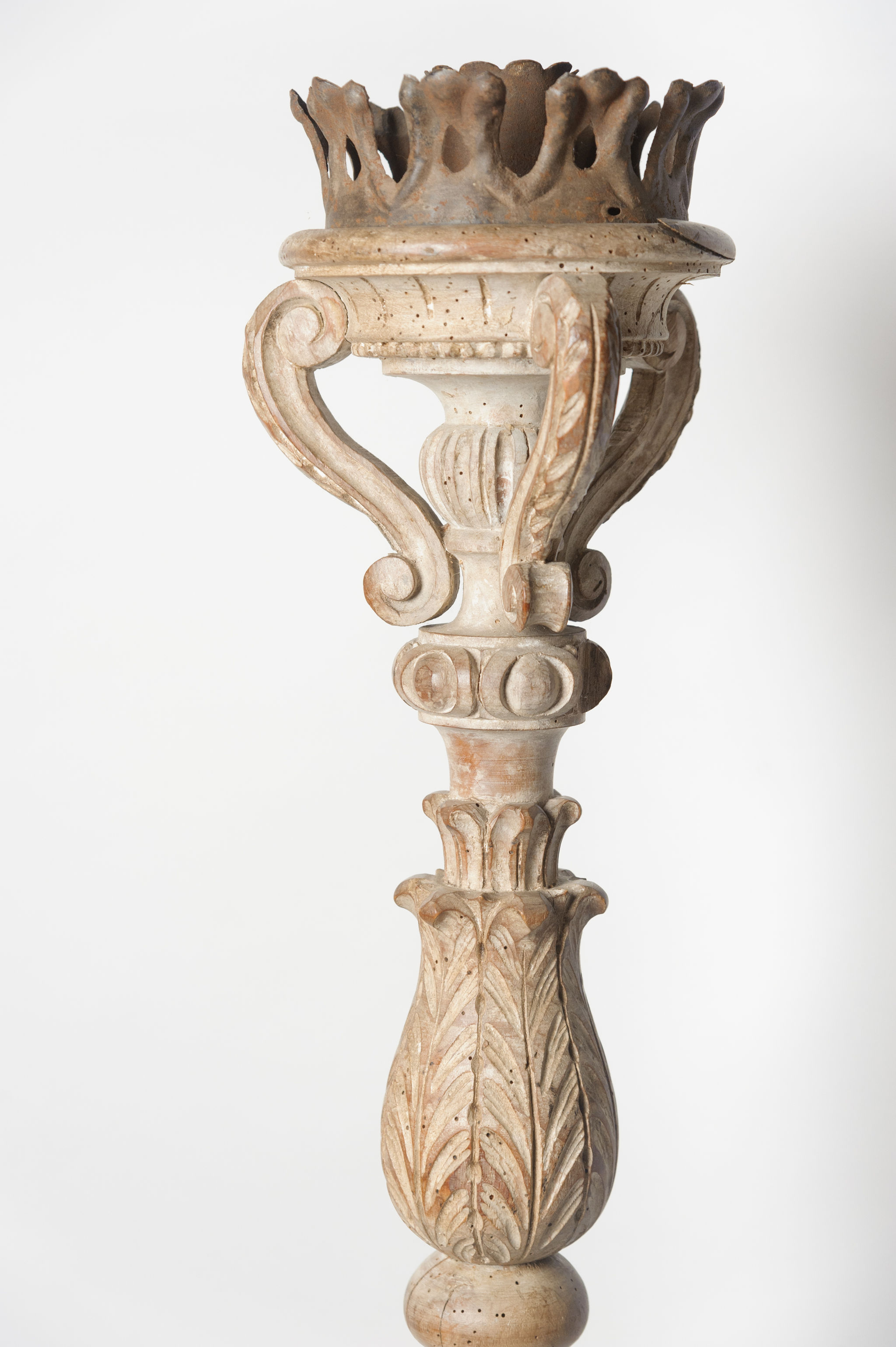 Rare antique procession torch Nikki Page Antiques