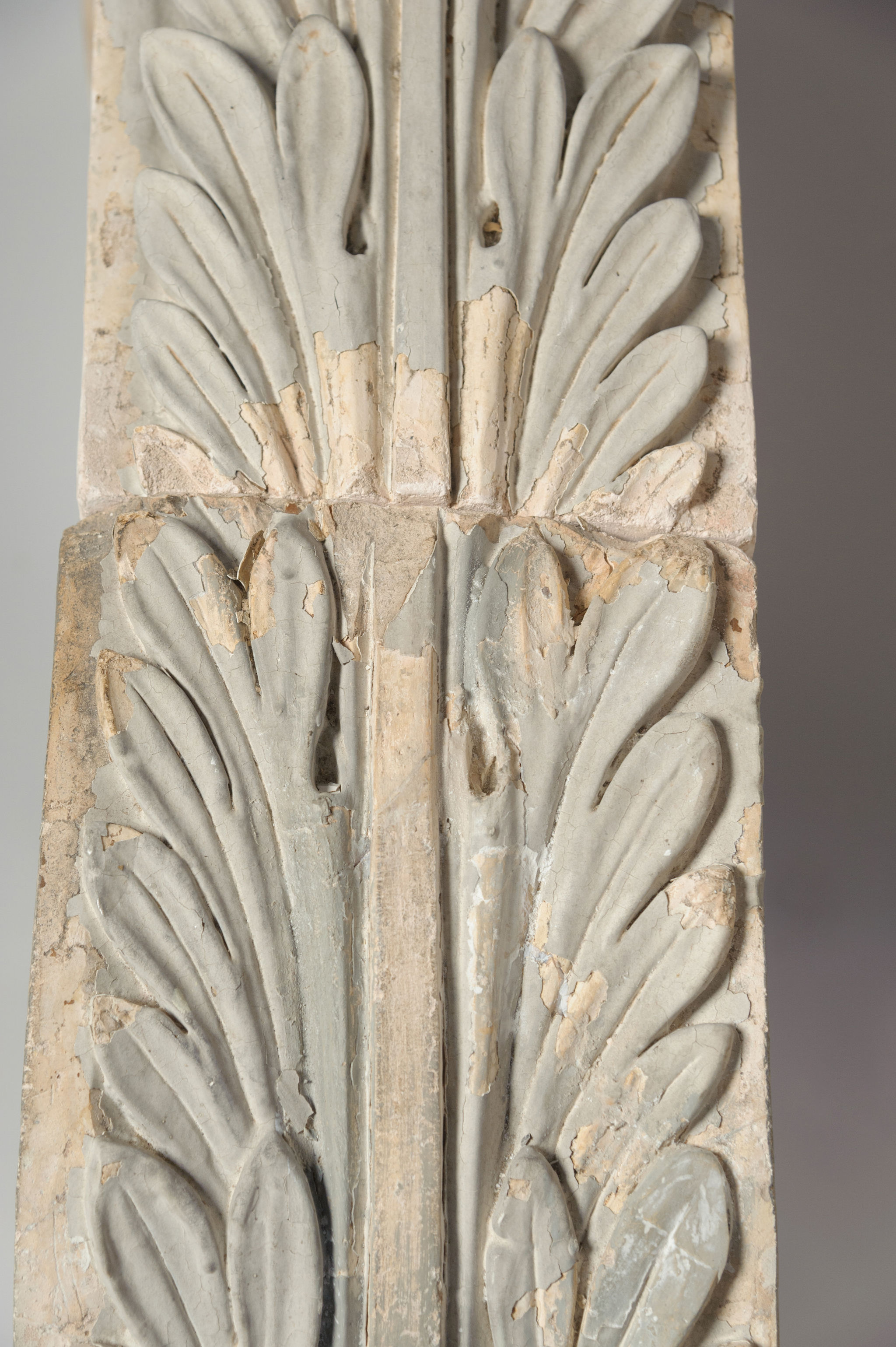 18th Century pair of huge French plaster corbels Nikki Page Antiques