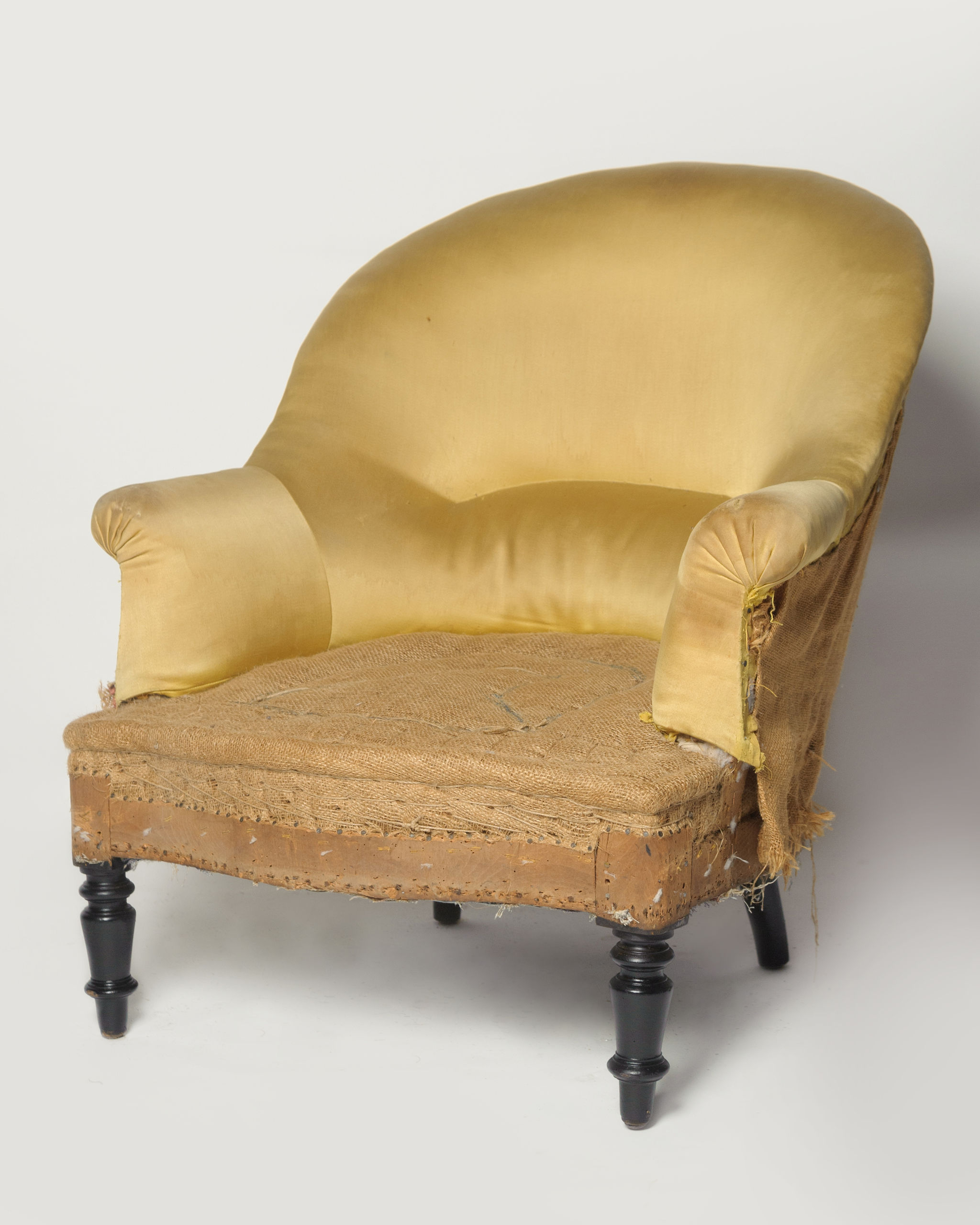 Generous size antique French Napoleon III chair Nikki Page Antiques