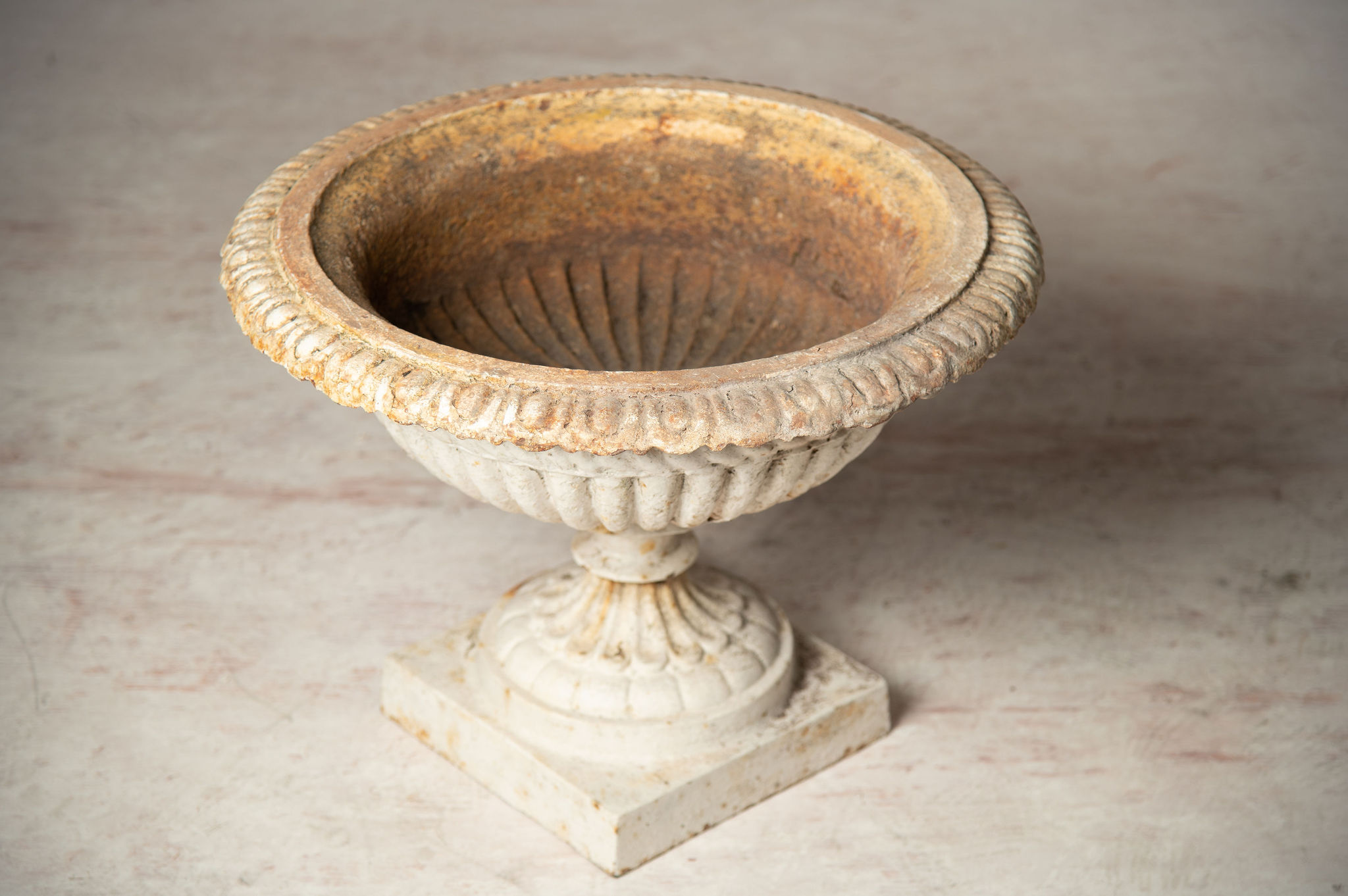 Large antique Cast iron urn | Nikki Page Antiques
