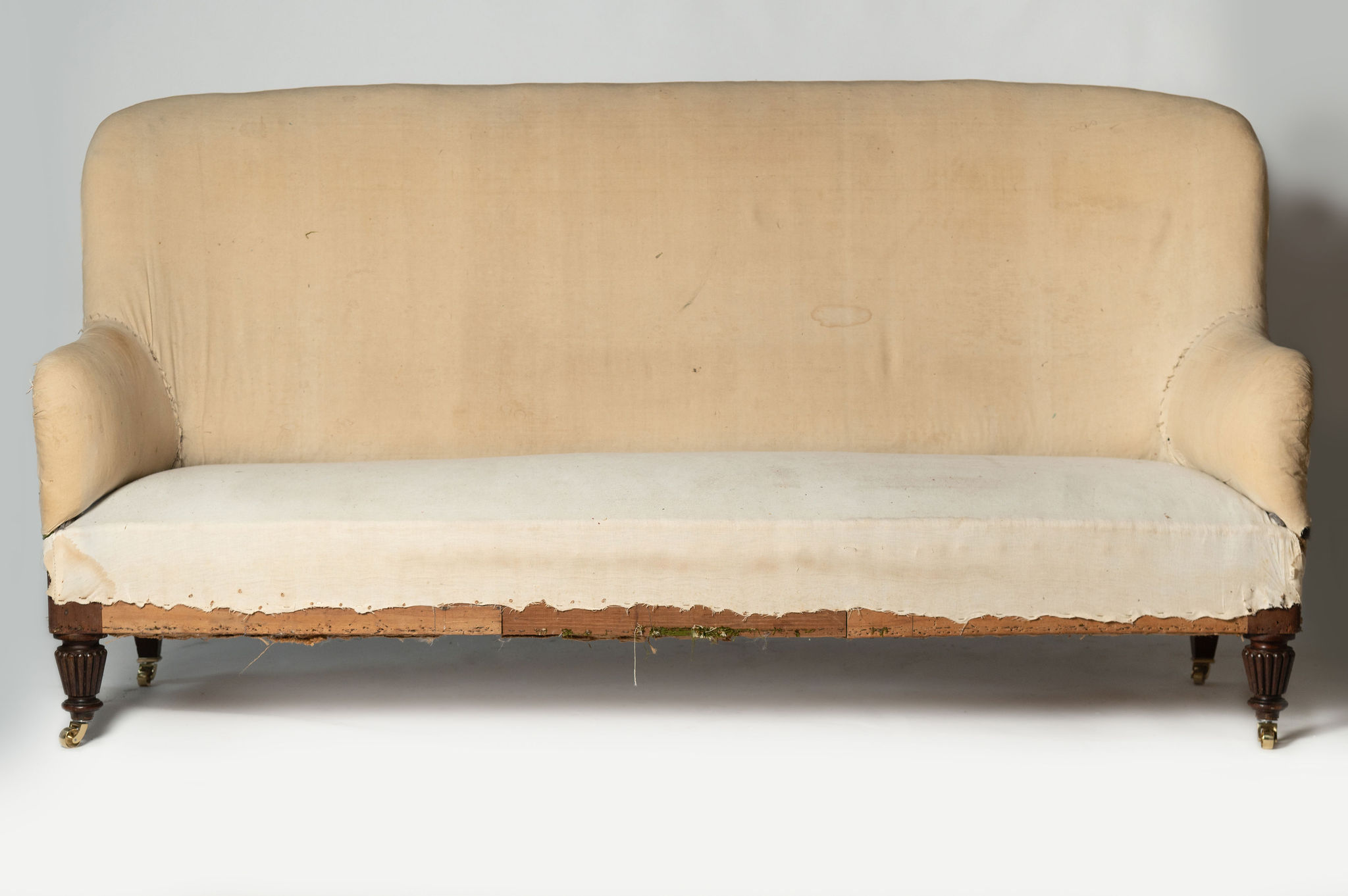 Large antique French country house sofa Nikki Page Antiques