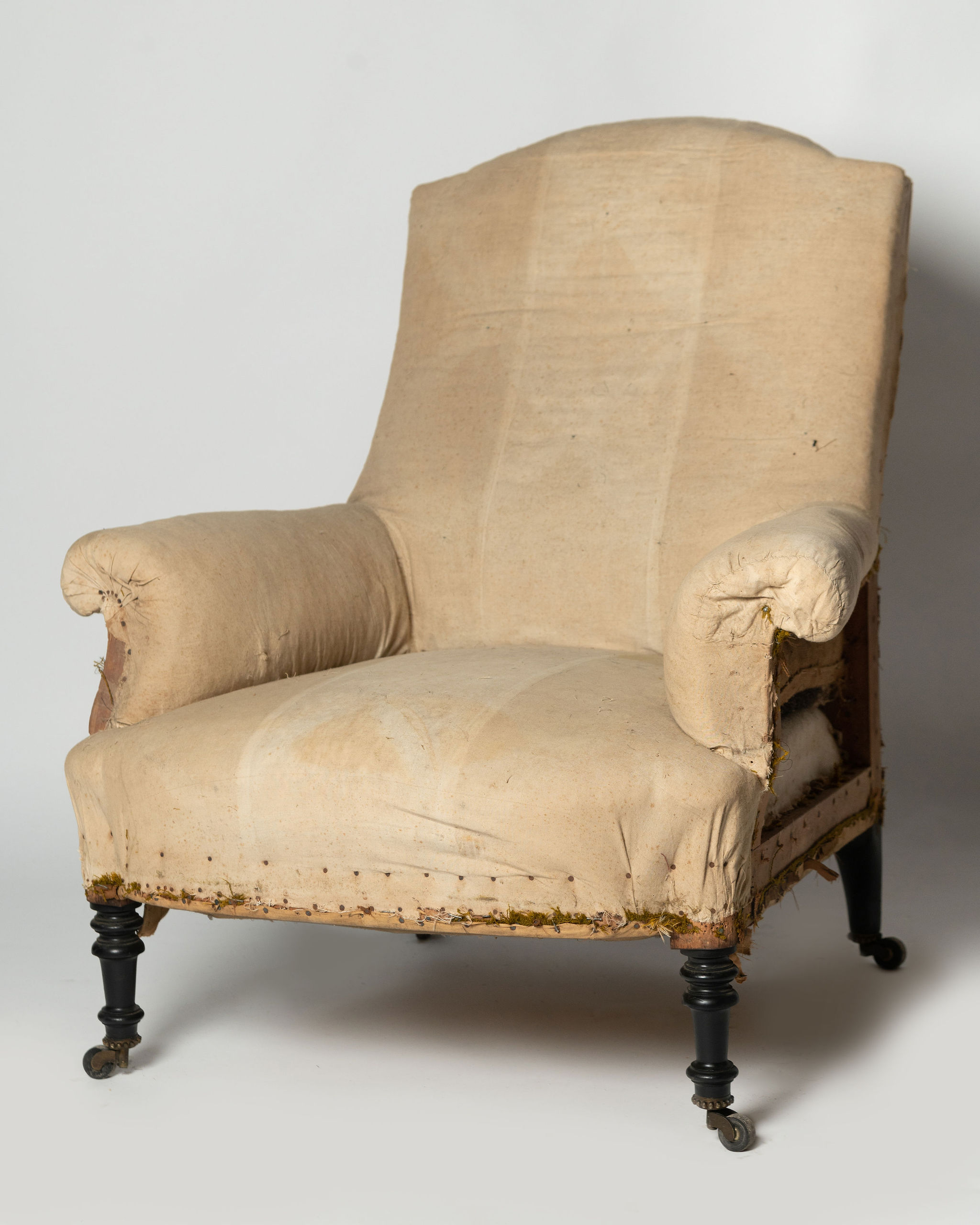 Large antique French Napoleon III chair Nikki Page Antiques