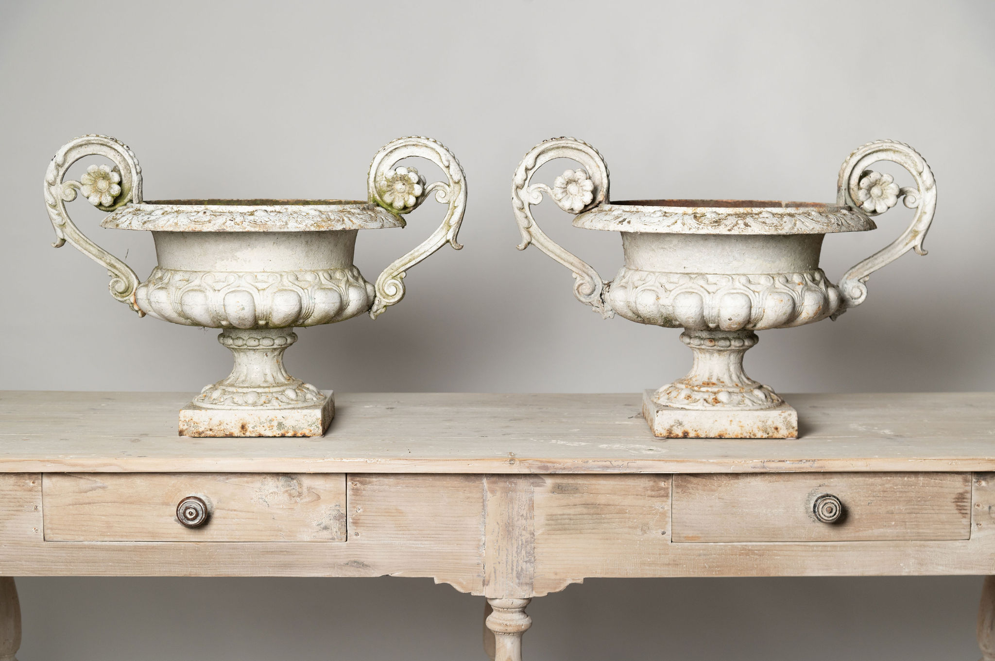 Antique French pair of planters | Nikki Page Antiques