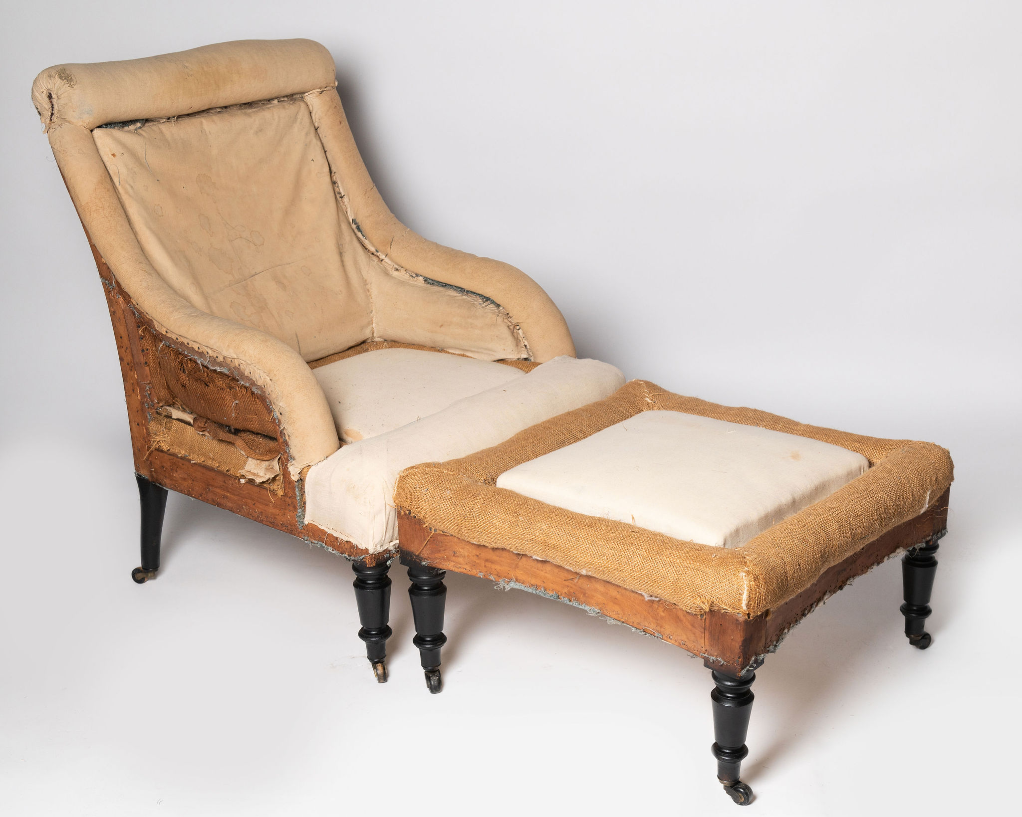 Rare pair of antique French Napoleon chairs Nikki Page Antiques